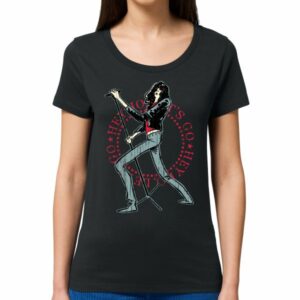 Pedro Villarejo - Camiseta mujer Joey Ramone